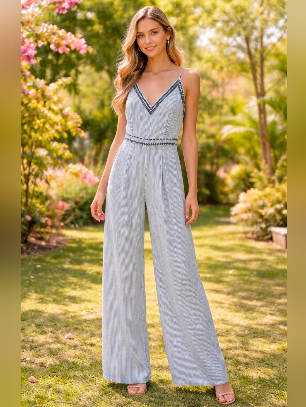 Jopana Womens Jumpersuit Size XS Summer  Spring Brunch